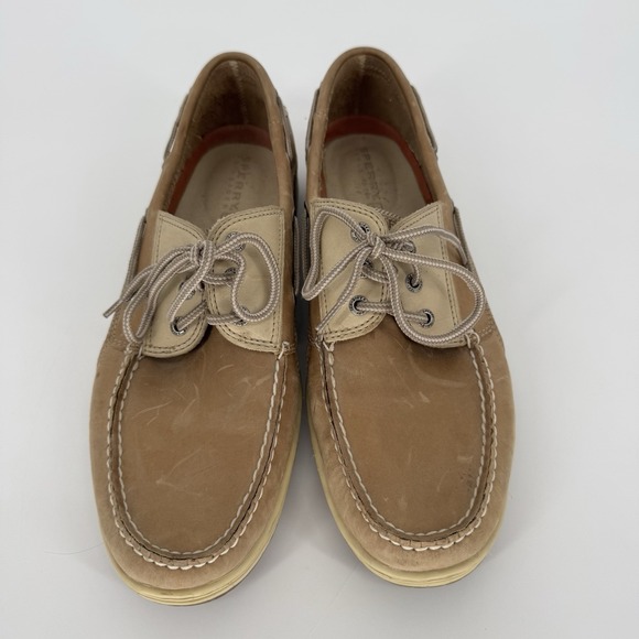 Sperry Billfish Mens 13 M Boat Shoes Brown Leather Classic Slip On Casual - Picture 2 of 9